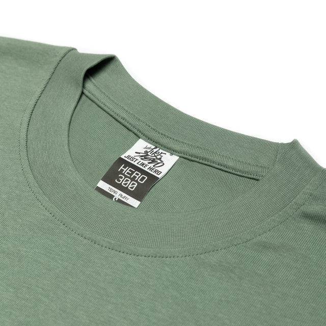 HERO-300 Unisex Super Heavy Oversized Tee - Dusty Green