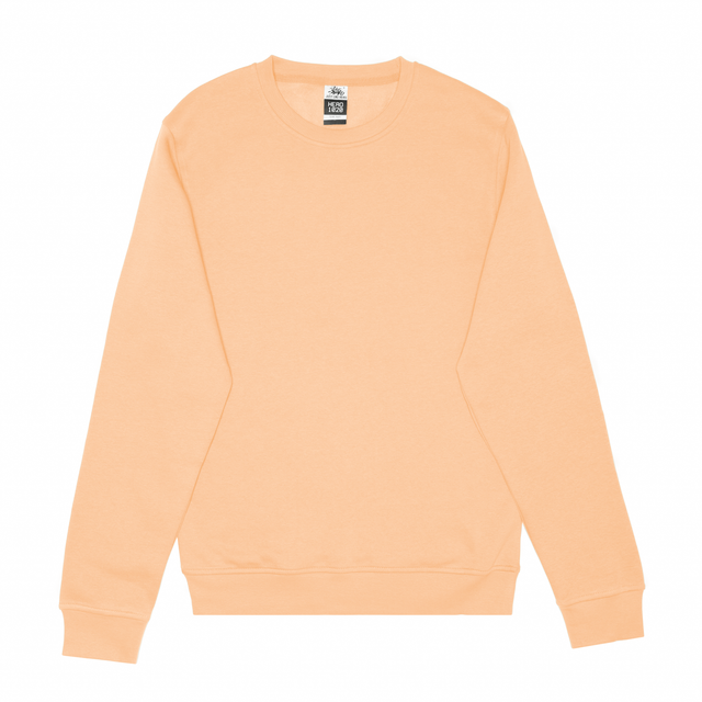 HERO-1020 Unisex Blank Crewneck Sweatshirt - Peach