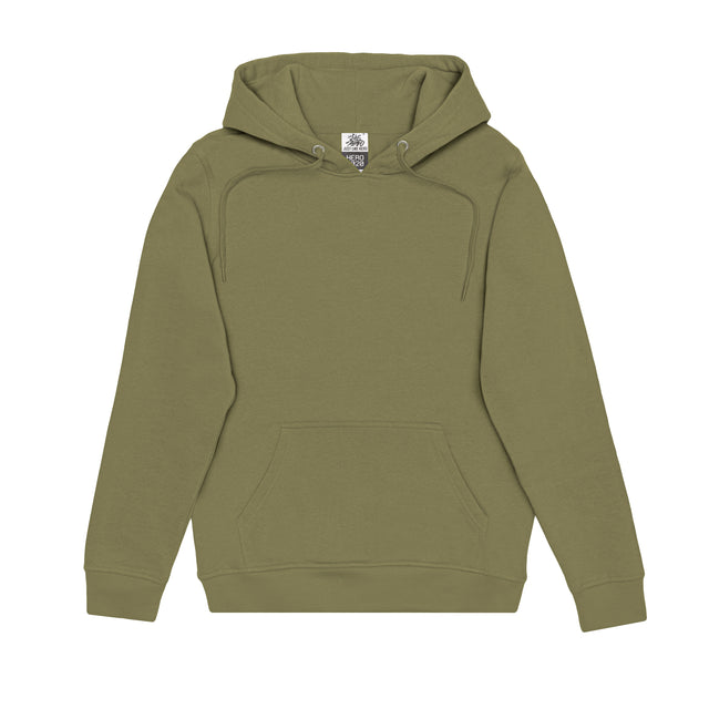 HERO-2020 Unisex Blank Hoodie - Olive