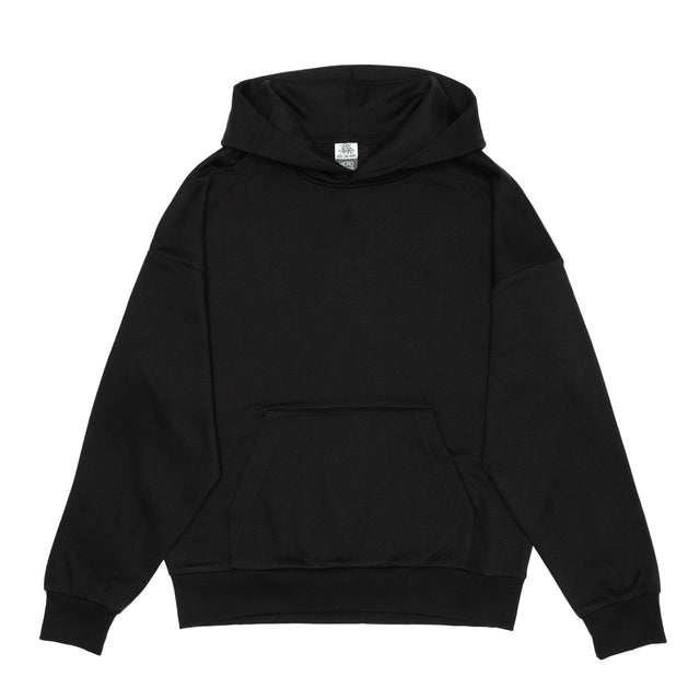 HERO-2120 Unisex Drop Shoulder Pullover Hoodie - Black