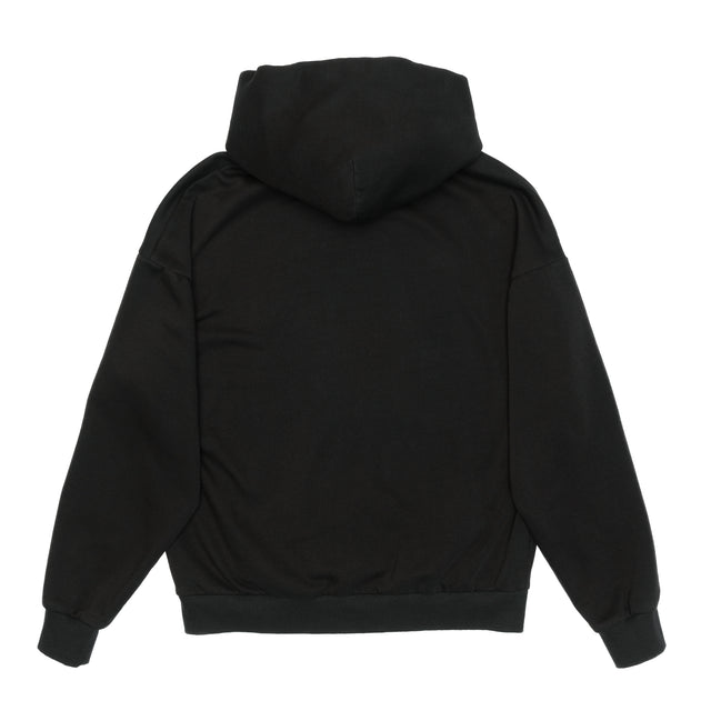 HERO-2120 Unisex Drop Shoulder Pullover Hoodie - Black