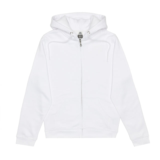 HERO-3020 Unisex Full Zip Hoodie - White