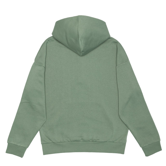 HERO-4220 Unisex Drop Shoulder Scuba 1/2 Zip Hoodie - Dusty Green