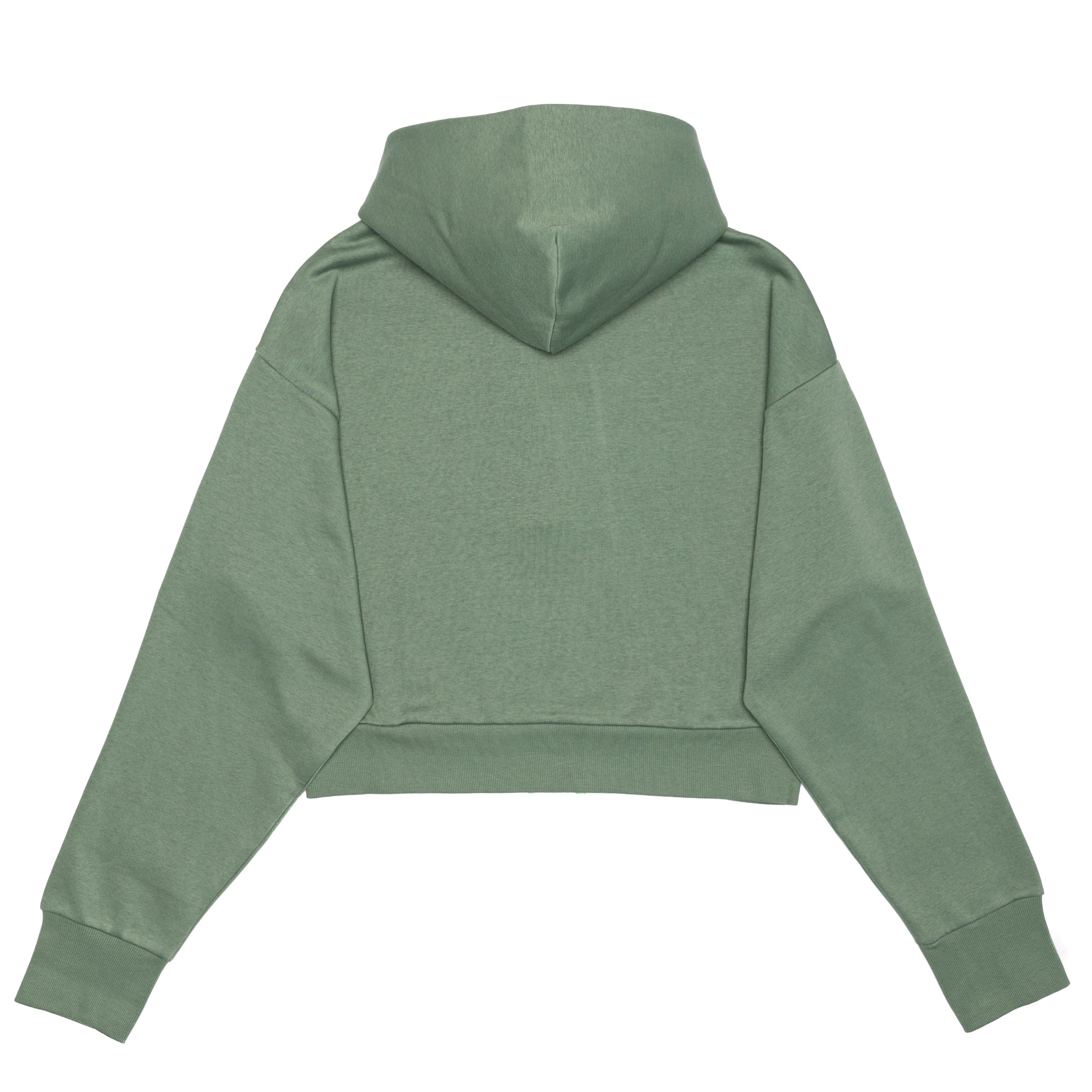 Green cropped hoodie deals