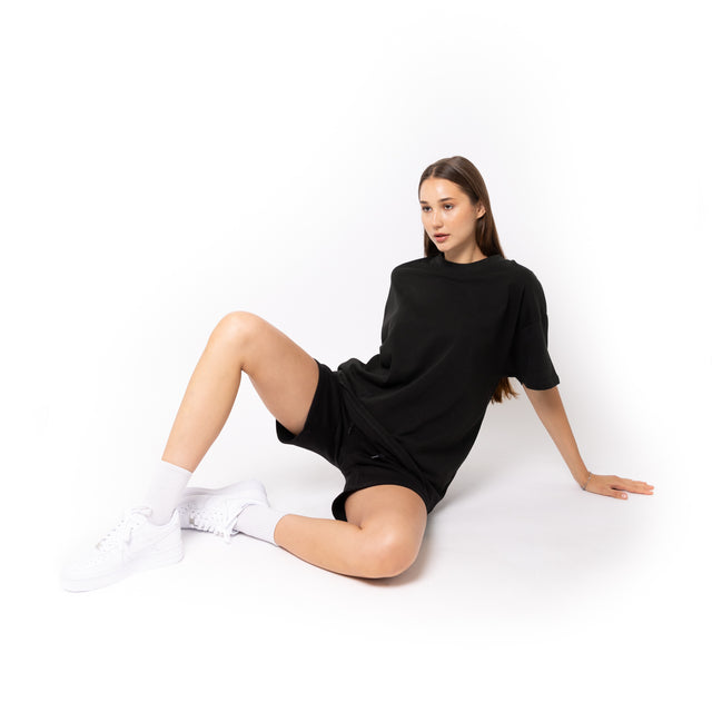 HERO-300 Unisex Super Heavy Oversized Tee - Black