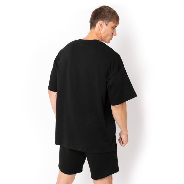 HERO-300 Unisex Super Heavy Oversized Tee - Black