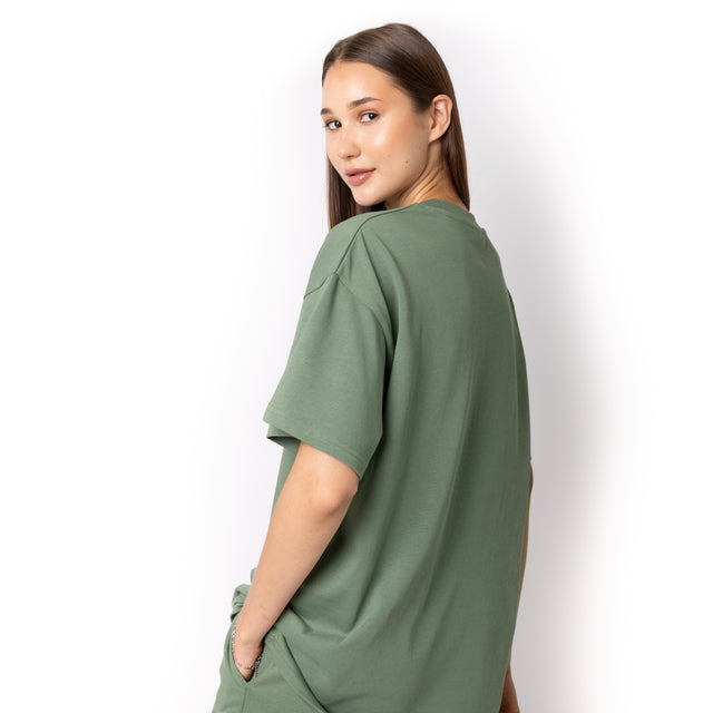 HERO-300 Unisex Super Heavy Oversized Tee - Dusty Green