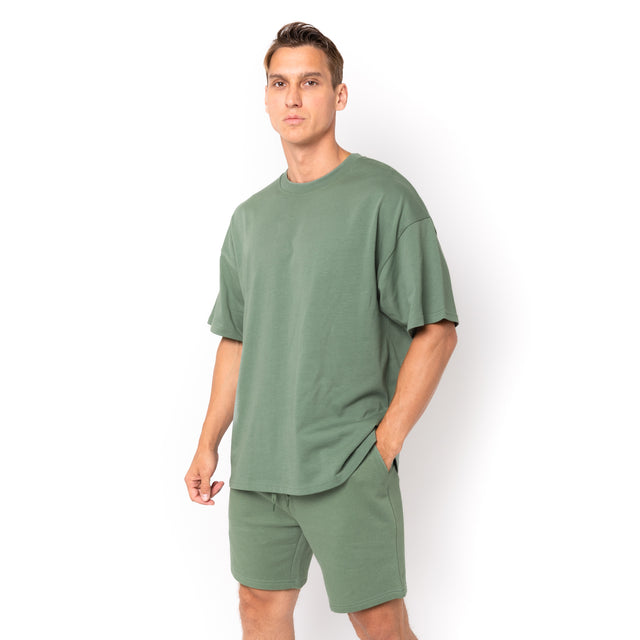 HERO-300 Unisex Super Heavy Oversized Tee - Dusty Green