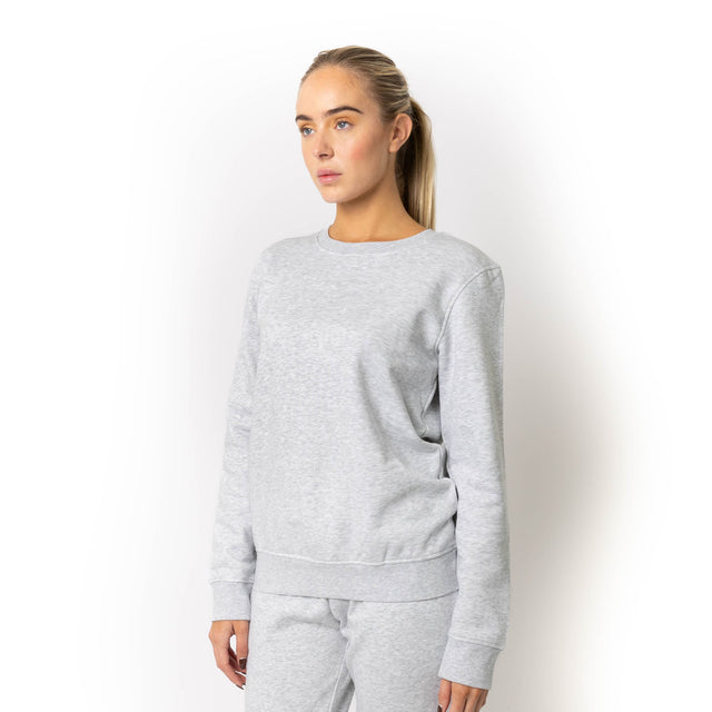 HERO-1020 Unisex Blank Crewneck Sweatshirt - Ash Heather