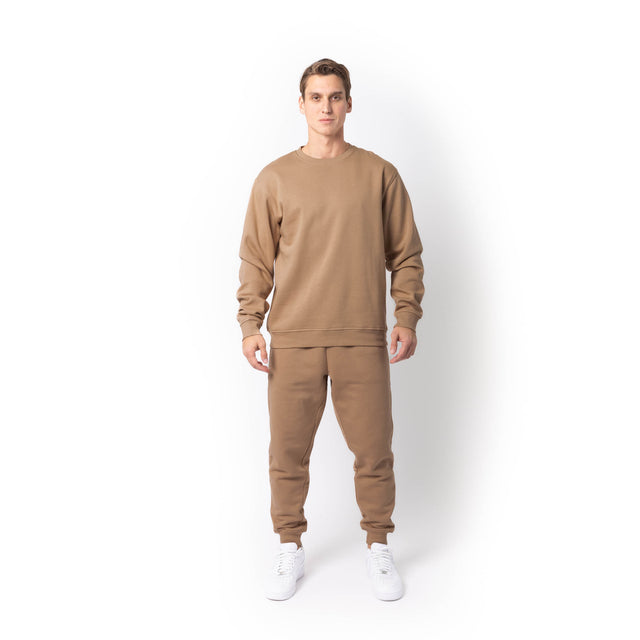 HERO-1020 Unisex Blank Crewneck Sweatshirt - Clay