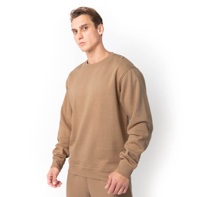 HERO-1020 Unisex Blank Crewneck Sweatshirt - Clay