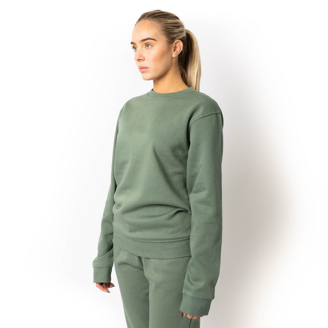 HERO-1020 Unisex Blank Crewneck Sweatshirt - Dusty Green