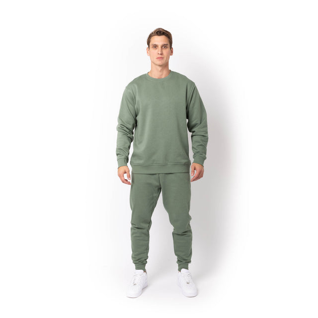 HERO-1020 Unisex Blank Crewneck Sweatshirt - Dusty Green