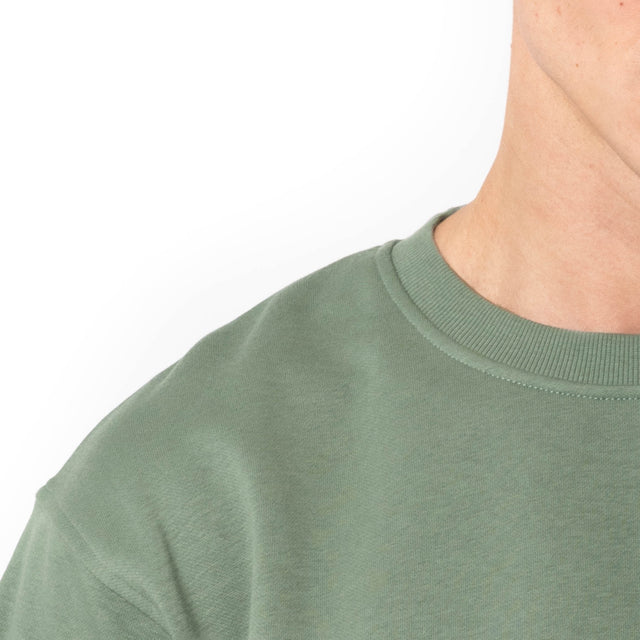 HERO-1020 Unisex Blank Crewneck Sweatshirt - Dusty Green