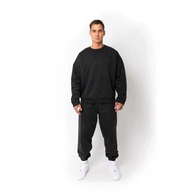 HERO-1050 MAX Unisex Blank Crewneck Sweatshirt - Off Black