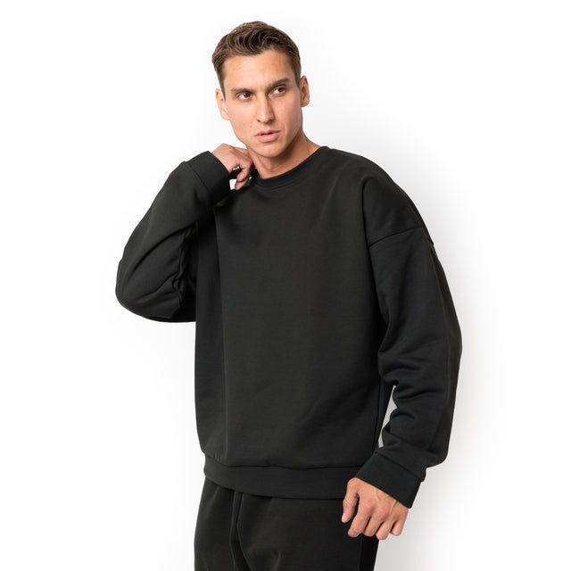 HERO-1050 MAX Unisex Blank Crewneck Sweatshirt - Off Black