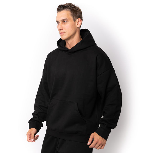 HERO-2050 MAX Unisex Blank Hoodie - Black