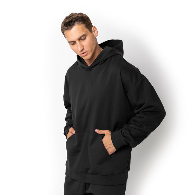 HERO-2050 MAX Unisex Blank Hoodie - Off Black