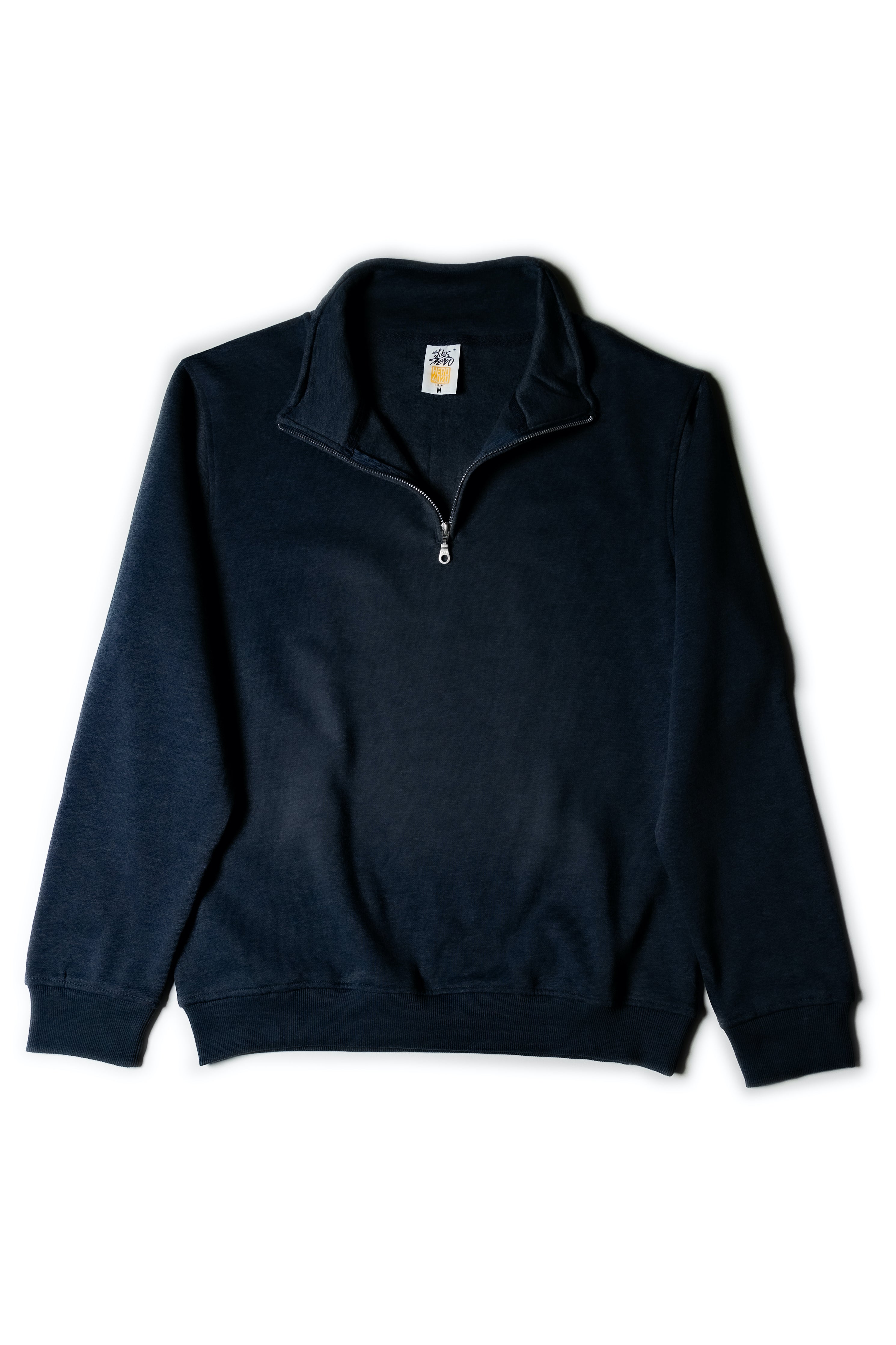 HERO 4020 Youth Quarter Zip Sweatshirt Navy Blue