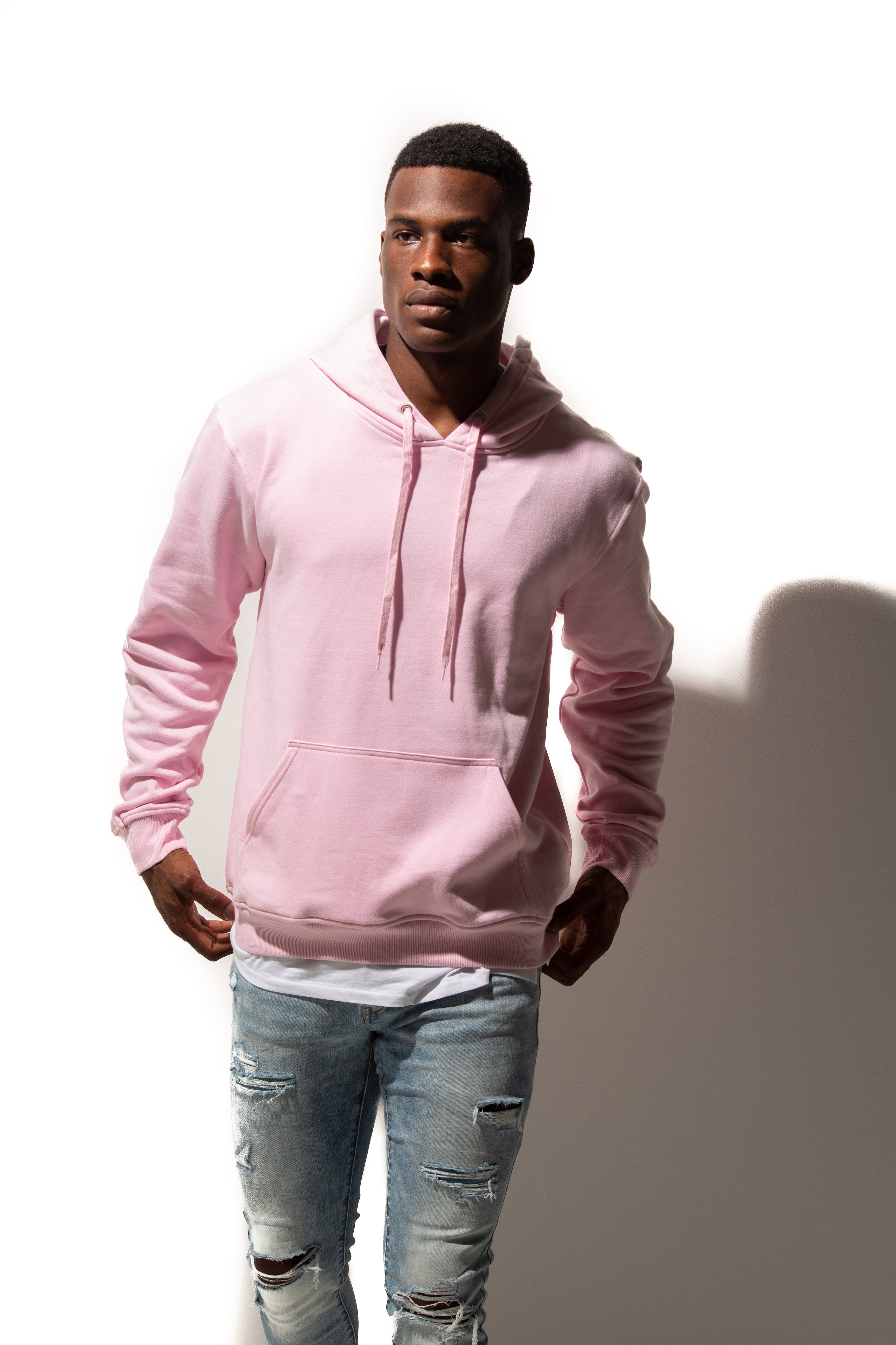 Pink hoodie unisex sale