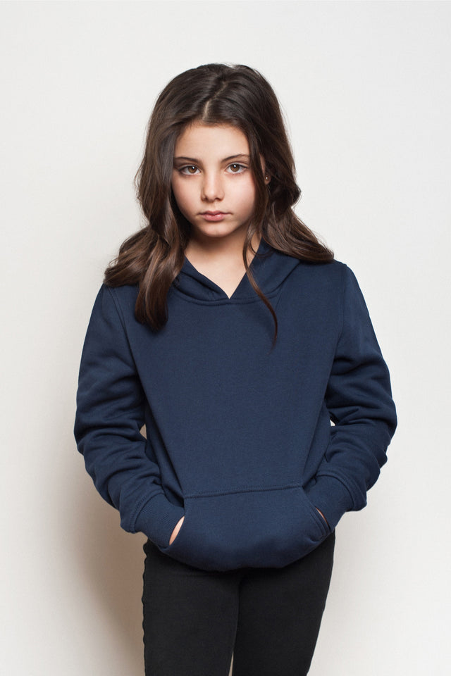 HERO-2020 Youth Blank Hoodie - Navy Blue